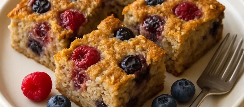 Berry Banana Baked Oatmeal for Busy Mornings